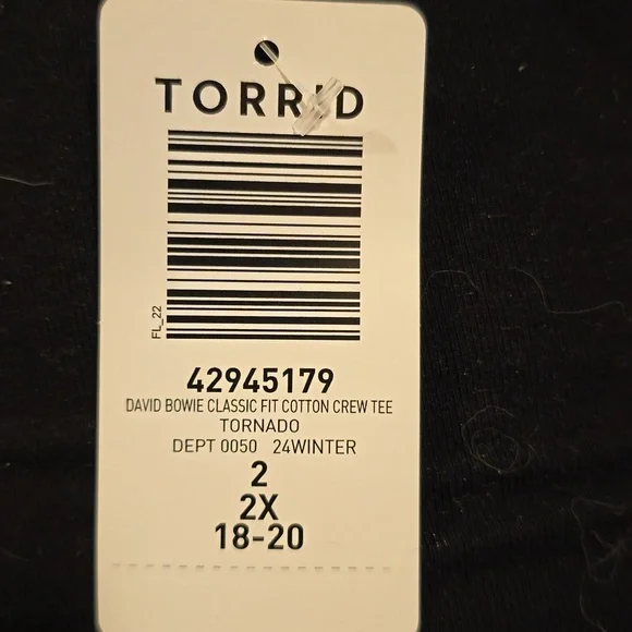 David Bowie Classic Fit Cotton Crew Tee - Picture 4 of 4